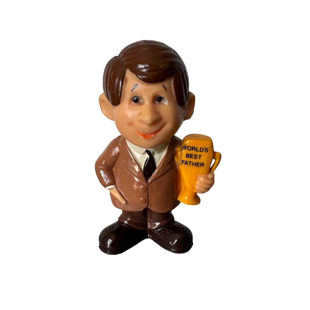 Vintage 70s Fathers Day Statue Berries Gift Dad Funny Collectible Hong Kong